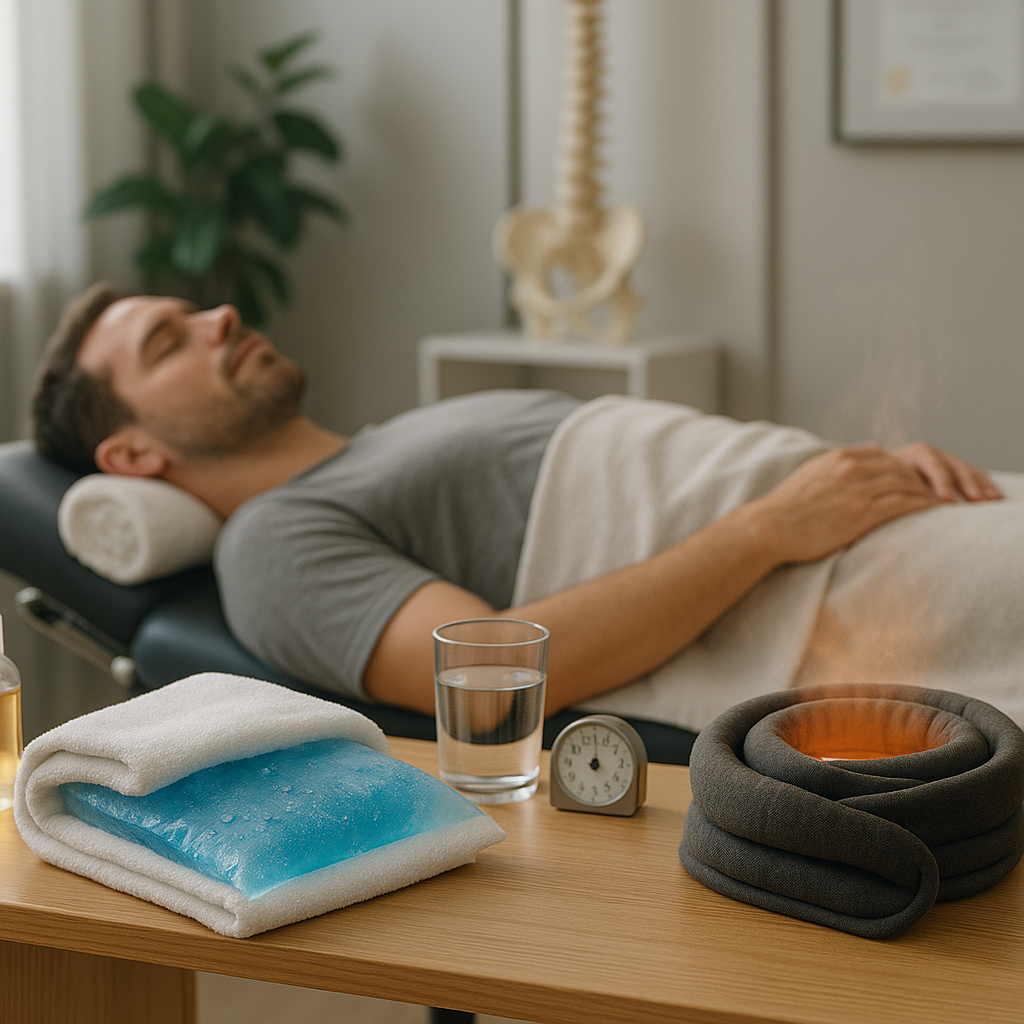 What are the benefits of ice vs. heat after a chiropractic adjustment?