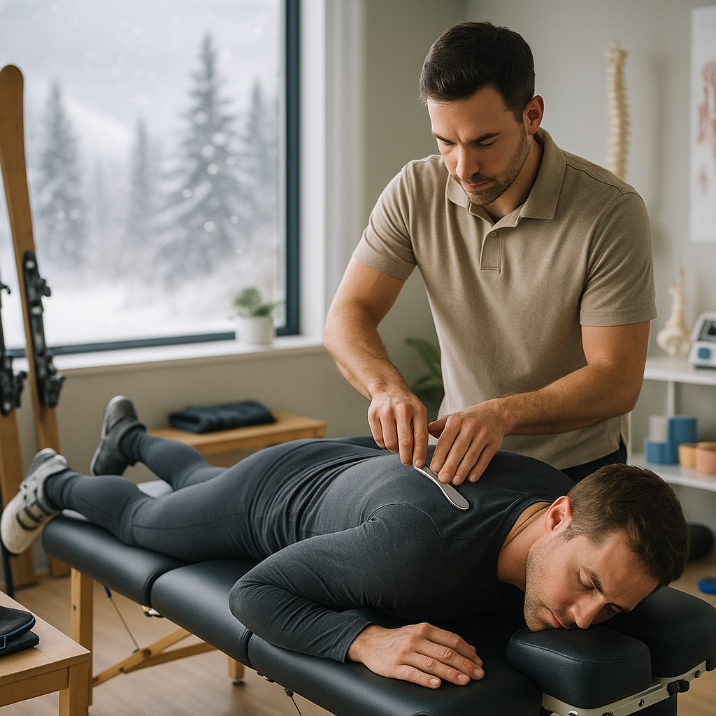 What are the chiropractic treatments for skiing and snowboarding injuries?