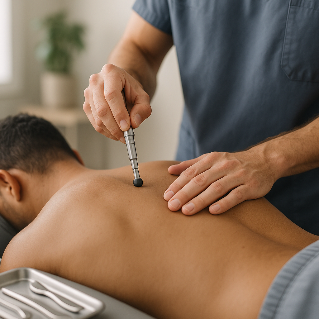What is instrument-assisted chiropractic care?