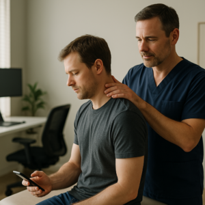 What is the chiropractic approach to tech neck?