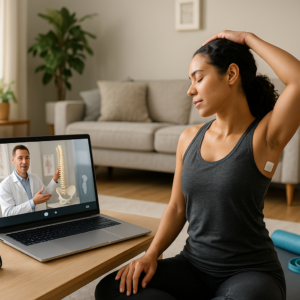 What are telehealth options for chiropractic care?
