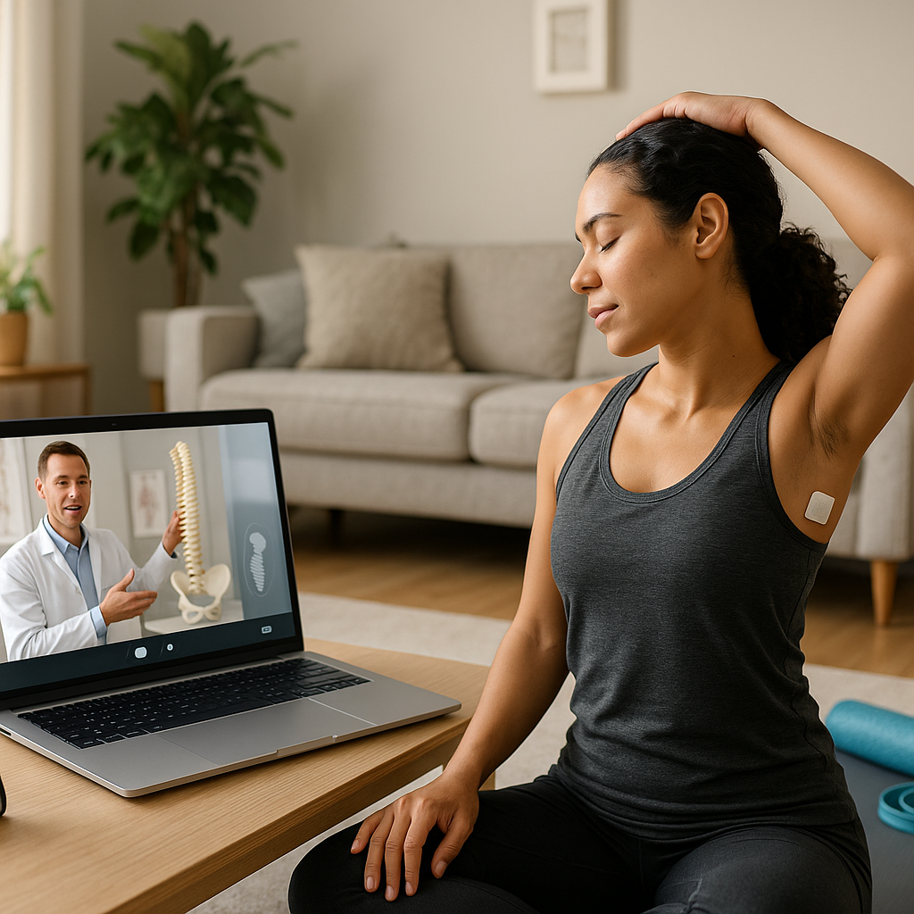 What are telehealth options for chiropractic care?