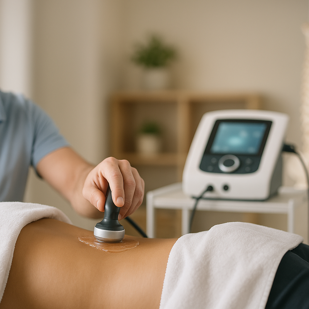 What is ultrasound therapy in chiropractic?