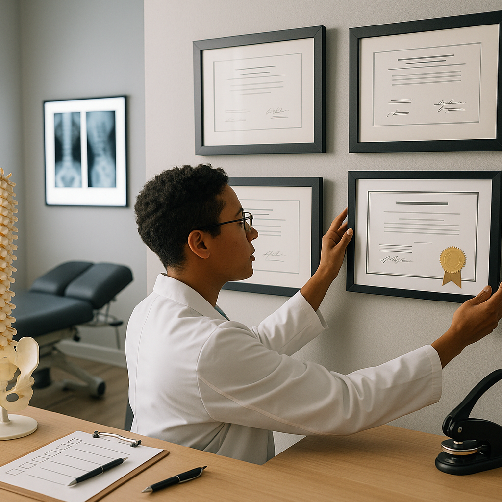 What are the licensing requirements for chiropractors?