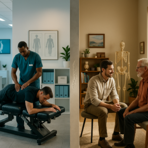 What are the differences between franchise and independent chiropractic offices?
