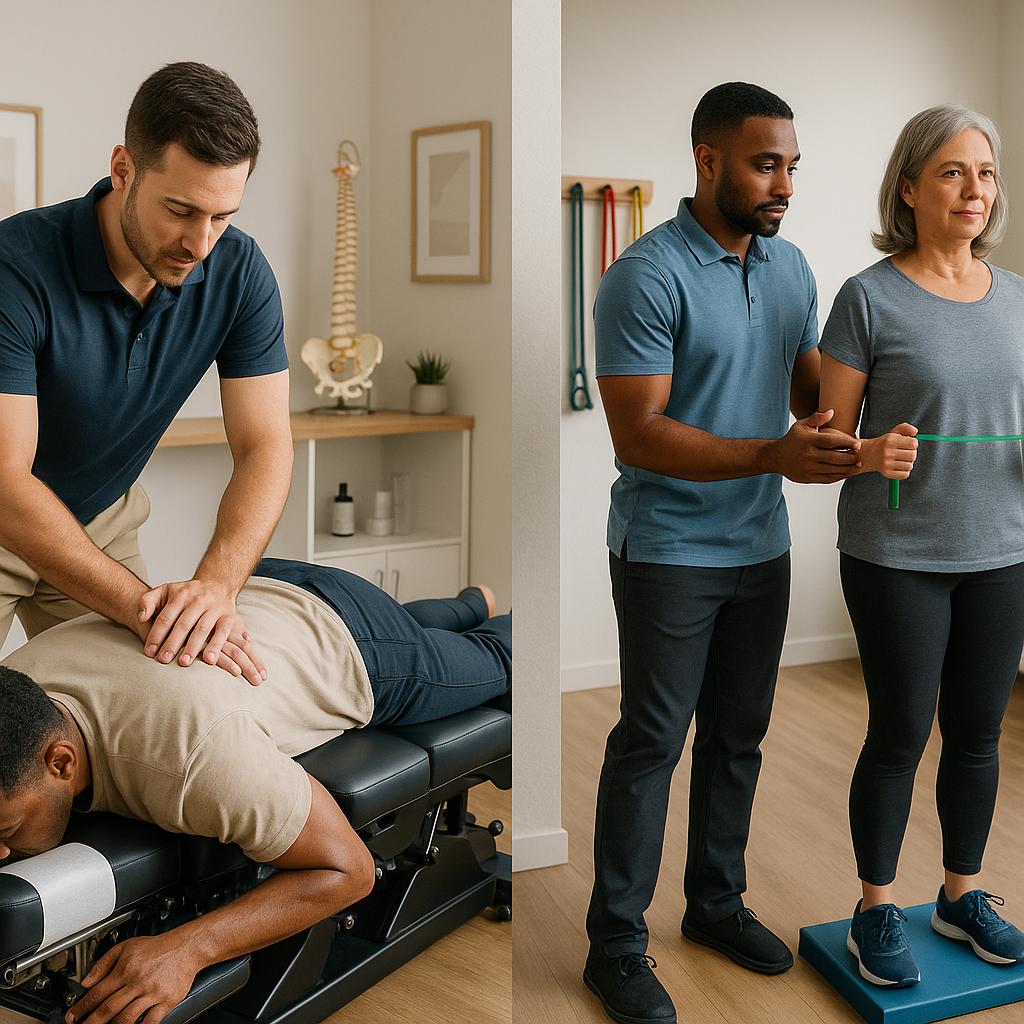 What is the difference between chiropractic and physiotherapy?