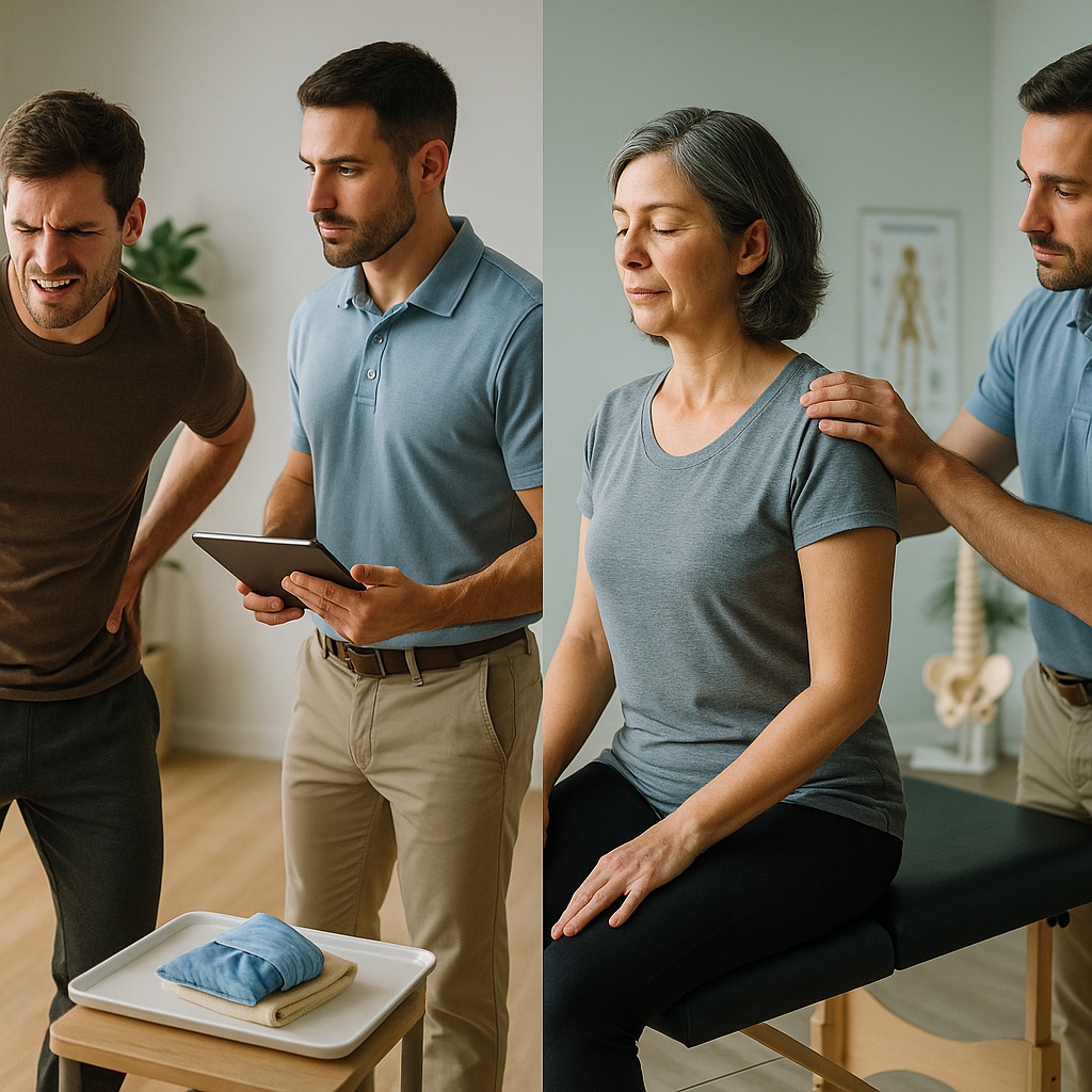 What is the difference between acute and chronic conditions in chiropractic?