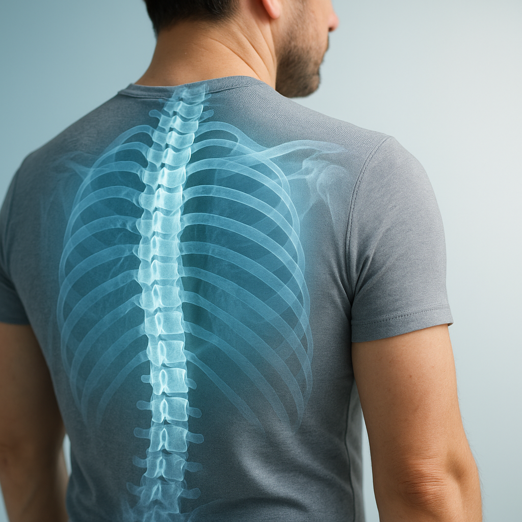 What is the thoracic spine?