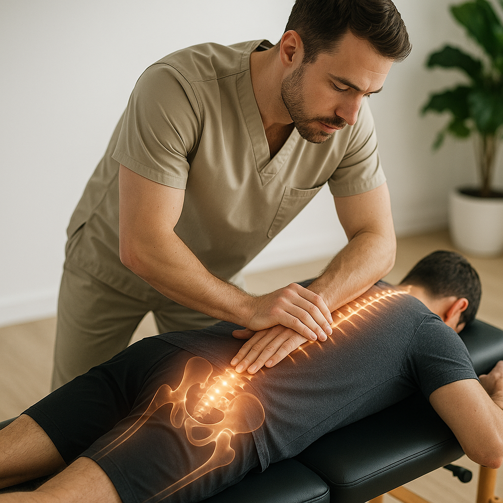 What are the typical areas of the body chiropractors adjust?