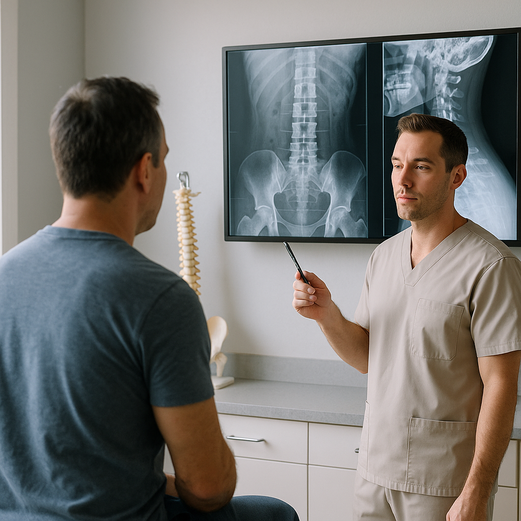 What is a chiropractic X-ray used for?