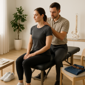 What is the proper attire for a chiropractic visit?