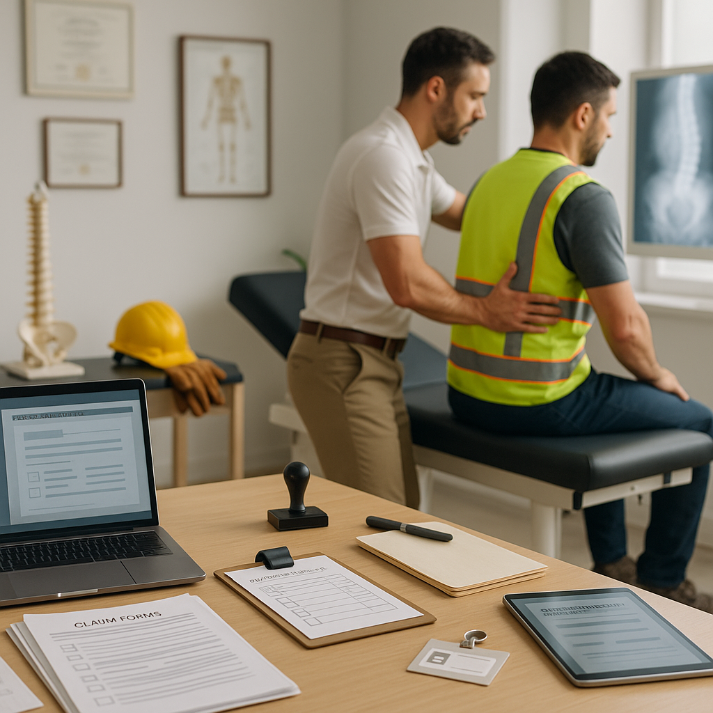 What is the workers’ compensation process for chiropractic care?