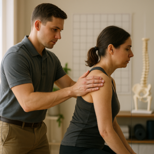 What is the chiropractic treatment for postural kyphosis?