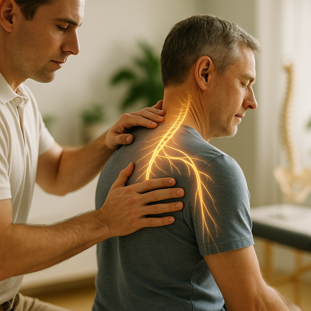 What is the chiropractic approach to nerve pain?
