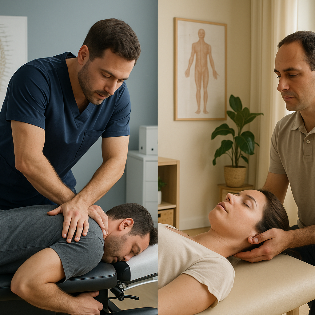What is the difference between a chiropractor and an osteopath?