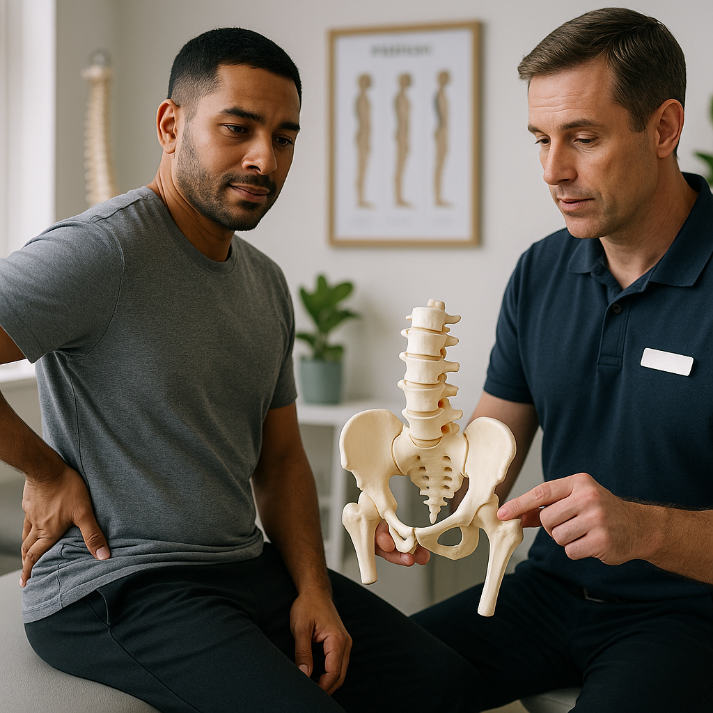 What is the chiropractic approach to coccydynia (tailbone pain)?