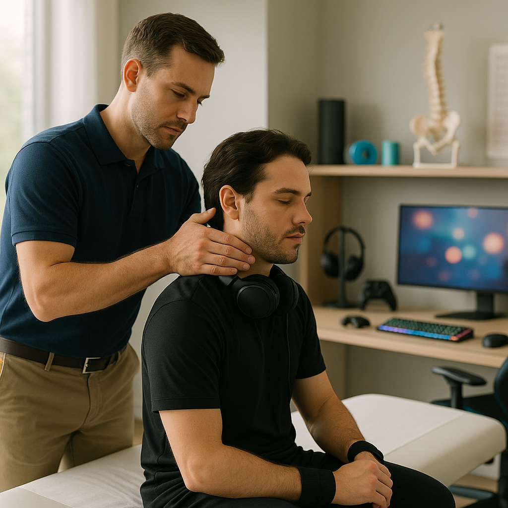 What is the chiropractic approach to gaming-related injuries?